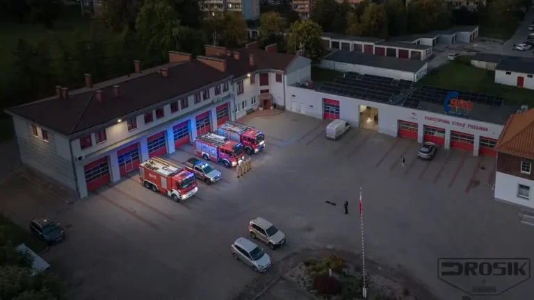 Hołd dla strażaków z JRG Nisko – syreny i niebieskie światła w całym kraju