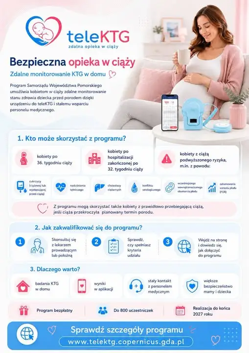 Zdalne KTG w domu – nowy program dla przyszłych mam z Powiatu Kwidzyńskiego