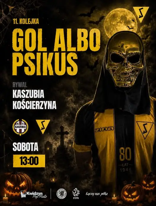 Rodło Kwidzyn zagra w Kościerzynie w halloweenowym klimacie